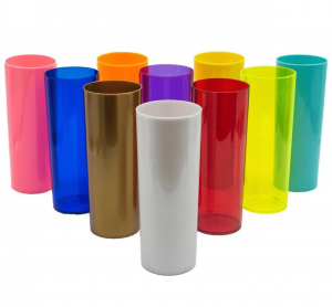COPO LONG DRINK ACRILICO 330ML 1 COR   